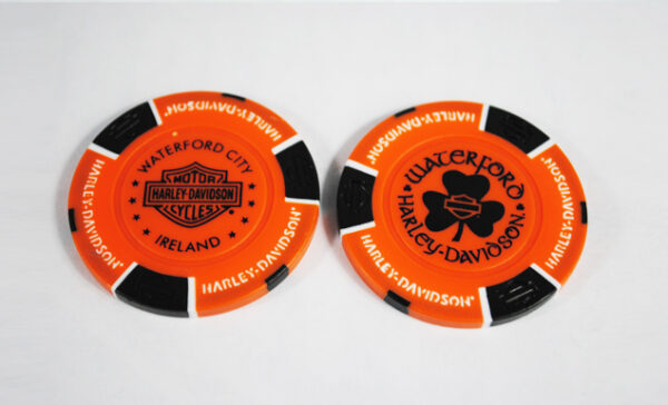 WH-D ORANGE POKER CHIP