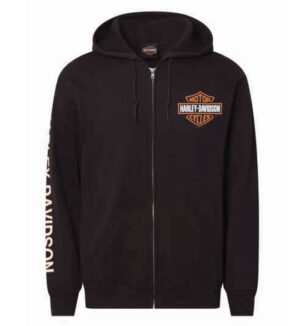 Black B&S Zip Hoodie